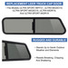 OEM Replacement Side Slider Window for Century Truck Caps 67x15