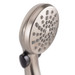 Close up on the shower head.