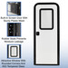 RV Entry Door with Screen Radius Corner Right Hand 30" x 72"