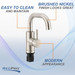 RV Bathroom Faucet with Single Lever Handle Brushed Nickel