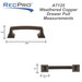 3" Weather Copper Drawer Pull - 5 Pack