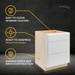 RV Cabinets White Shaker | 3 Drawer Base 24" W | RTA Cabinets