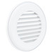 6 1/2" RV Ceiling Vent with Snap-On Cover | White Plastic Interior Vent for 4 3/4" Cutout
