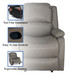 RecPro Charles 30" RV Wall Hugger Recliner RV Zero Wall Chair