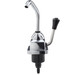 Manual RV hand pump faucet front view.