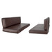 Charles Style RV Dinette Cushions 36 to 44 with Suprima Leather and Memory Foam