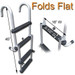 AL-B4 Compact Aluminum Four-Step Pontoon Boat Ladder