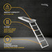 AL UDL5 Under Deck Pontoon Boat Ladder