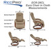 RecPro Charles 28" RV Euro Chair Recliner in Cloth