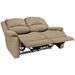 RecPro Charles 58" Double RV Wall Hugger Recliner Sofa in Cloth