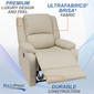 RecPro Charles 30" Powered RV Wall Hugger Recliner in Ultrafabrics® Brisa®