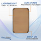 RV Window Shade for Entry Door with Snaps - Tan