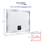 Square RV Baggage Door and Compartment Storage 30"w x 24"H