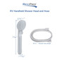 RV handheld shower head and hose measurements.