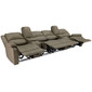 RecPro Charles 126" Quad Wall Hugger RV Recliner Sofa with Dual Consoles