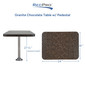 RecLite LS RV Table 18" X 24" with Optional Leg System