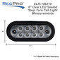 6" Oval LED Sealed Stop Turn Tail Light