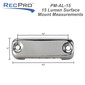 Surface Mount LED Light with Stainless Steel Trim