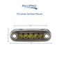 Surface Mount LED Light with Stainless Steel Trim