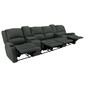 RecPro Charles 126" Quad Wall Hugger RV Recliner Sofa with Dual Consoles in Cloth