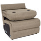 RecPro Charles 36" Drop-Down Console with Cup Holder in Cloth