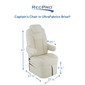 RecPro Nash Driver and Passenger RV Captain's Chair Set in Ultrafabrics® Brisa® Original Birch