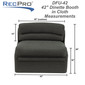 RecPro Charles 42" RV Dinette Booth in Cloth with Storage | Converts to Bed