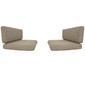 RecPro Charles RV Dinette Booth Cushions in Cloth with Memory Foam