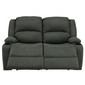 RecPro Charles 58" Powered Double RV Wall Hugger Recliner Sofa RV Loveseat in Cloth