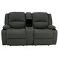 RecPro Charles 67" Powered Double RV Wall Hugger Recliner Sofa RV Loveseat in Cloth