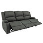 RecPro Charles 80" Powered Triple RV Wall Hugger Recliner Sofa RV Loveseat in Cloth