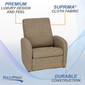 RV Gaming Chair Ottoman Conversion in Cloth