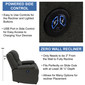 RecPro Charles 30" Powered RV Wall Hugger Recliner in Cloth
