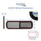 RV Window Teardrop 42"W x 12"H
