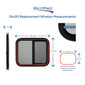 RV Window Teardrop 24" W x 20" H with Trim Ring