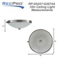 RV Ceiling Light 12V LED Nickel Finish