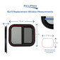RV Window Teardrop 18"W x 15"H with Trim