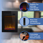 18" RV  Electric Fireplace with Flame Color Settings