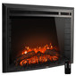 RV Electric Fireplace with Curved Glass 28"(24" Cutout)