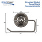 RV brushed nickel hand towel holder measurements.
