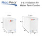 9 & 16 Gallon RV Water Tank Combo BPA Free