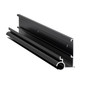 Black RV gutter awning trim.