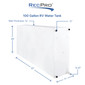 100 Gallon RV Water Tank 11" x 81" x 26" BPA Free