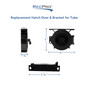 RV Replacement End Caps for 4 5/8" Sewer Hose Holder, Black or White
