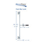 Trailer Side-Door Cam Bar Lock Assembly for Enclosed Trailers