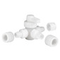 Flair It Barb-Barb-Barb 3 Way Directional Valve Fitting