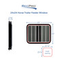 Horse Trailer Feeder Windows Drop Down 24" x 24"
