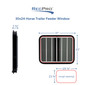 Horse Trailer Feeder Windows Drop Down 30" x 24" - Radius Rounded Corner Design