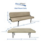 RecPro 60" Wall Mount Sofa with Adjustable Legs in Cloth