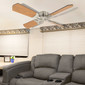 RV Ceiling Fan 12V 36" Brushed Nickel Finish
